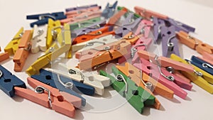 Clothes peg in different color