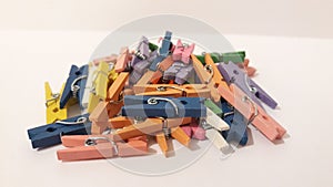 Clothes peg in different color