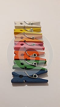 Clothes peg in different color