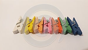 Clothes peg in different color