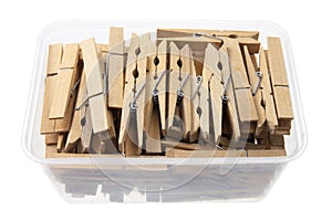 Clothes Pegs in Box