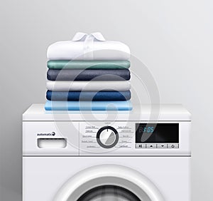 Clothes Stack On Washing Machine