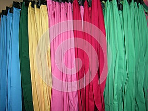 Clothes in a very nice different colors