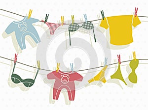 Clothes on washing line