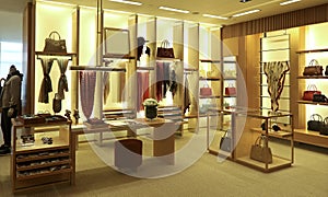 Clothing and accessories boutique interior