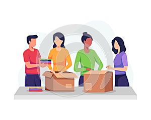 Clothing donation illustration