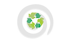 Clothing recycle logo vector icon
