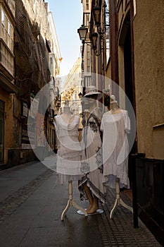 Clothing shop in a quite Cadiz street