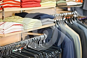 Clothing in the store