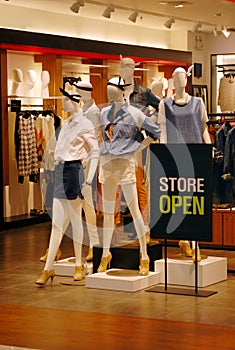 Clothing store open