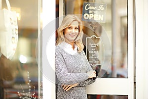 Clothing store owner businesswoman