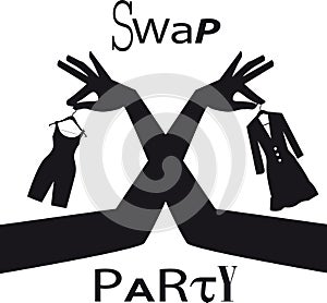 Clothing swap party photo