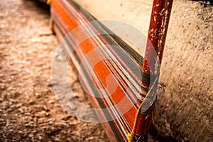 Cloths thats being weaved