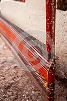 Cloths thats being weaved