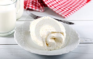 Clotted cream butter cream for Turkish breakfast photo