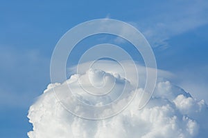 Cloud above sky cloudy background