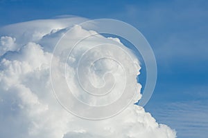 Cloud above sky cloudy background