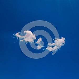 Cloud across a blue sky india