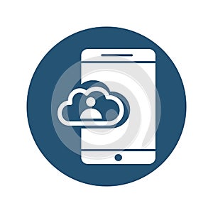 Cloud app Isolated Vector icon which can easily modify or edit