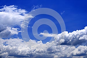 Cloud background and blue sky
