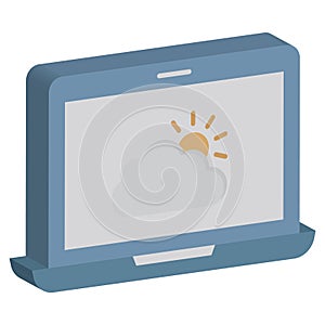 Cloud Backup Isometric Vector Isolated icon which can easily modify or edit