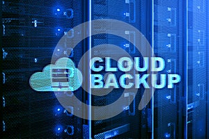 Cloud backup. Server data loss prevention. Cyber security.