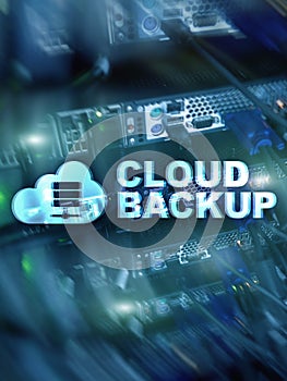 Cloud backup. Server data loss prevention. Cyber security
