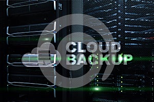 Cloud backup. Server data loss prevention. Cyber security
