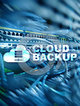 Cloud backup. Server data loss prevention. Cyber security