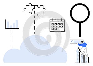 Cloud-Based Data Management with Analytics, Scheduling, and Puzzle Integration