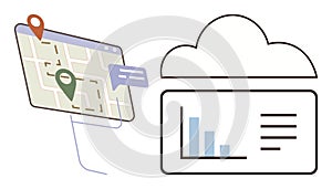 Cloud-Based Data Visualization with Map Navigation and Analytics Dashboard