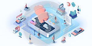 A cloud-based e-commerce platform using scalable and resi three created with generative AI