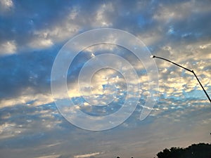 Cloud beauty at sunrise in Vallejo