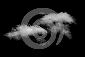 Cloud on black background