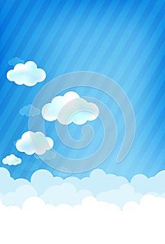 Cloud and blue background 003