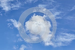 CLOUD ON BLUE SKY