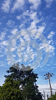 Cloud at blue sky