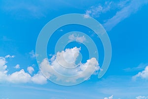 .Cloud in blue sky