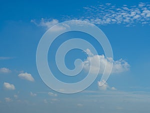 Cloud with blue sky background