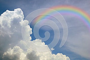 Cloud blue sky background