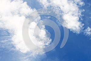 Cloud and blue sky for background textured