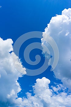 Cloud in the blue sky.Cloud in the blue sky.