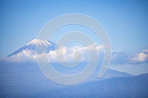 Cloud in the blue sky at Mt.Fuji in Japan