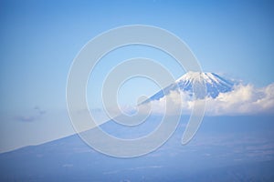 Cloud in the blue sky at Mt.Fuji in Japan