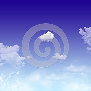 Cloud with blue sky natural background. atmosphere. nature