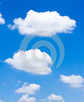 blue sky with clouds photo