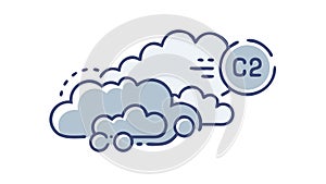 Cloud brain intelligence, neural network computing, digital thought processing, vector design Generative AI