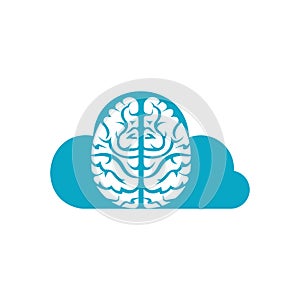 Brainstorm power thinking brain icon.