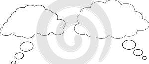 Cloud Bubble Dream, think bubble, conversation bubble, speech bubble, Message icon, dream cloud icon, communication cloud, Speech