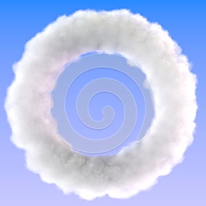 Cloud circle zero sky frame border